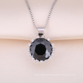 Fashion Silver Jewelry Necklace, Casting Pendant, Imitation diamond jewelry